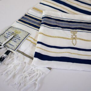 Large Navy Blue Prayer Shawl