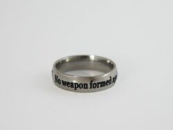No Weapon Scripture Ring