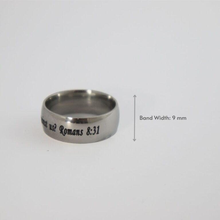 Romans 8:31 Scripture Ring - Christian Tees