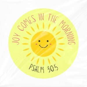 Joy Comes In The Morning Licence Disk Sticker