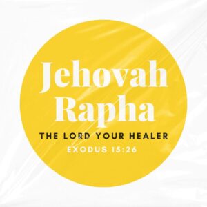 Jehovah Rapha Licence Disk Sticker