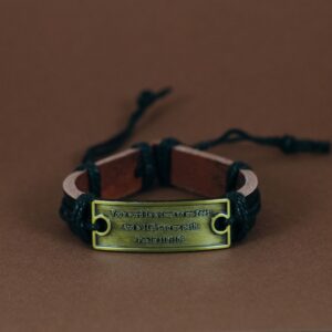 Your Word is a Lamp Leather Bracelet