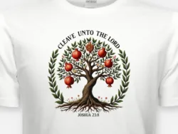 Cleave Unto the Lord – Joshua 23:8 Pomegranate Tee