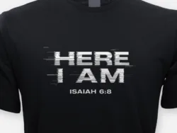 Here I Am – Isaiah 6:8 Glitch Tee
