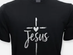 Jesus – Cross and Heart Tee
