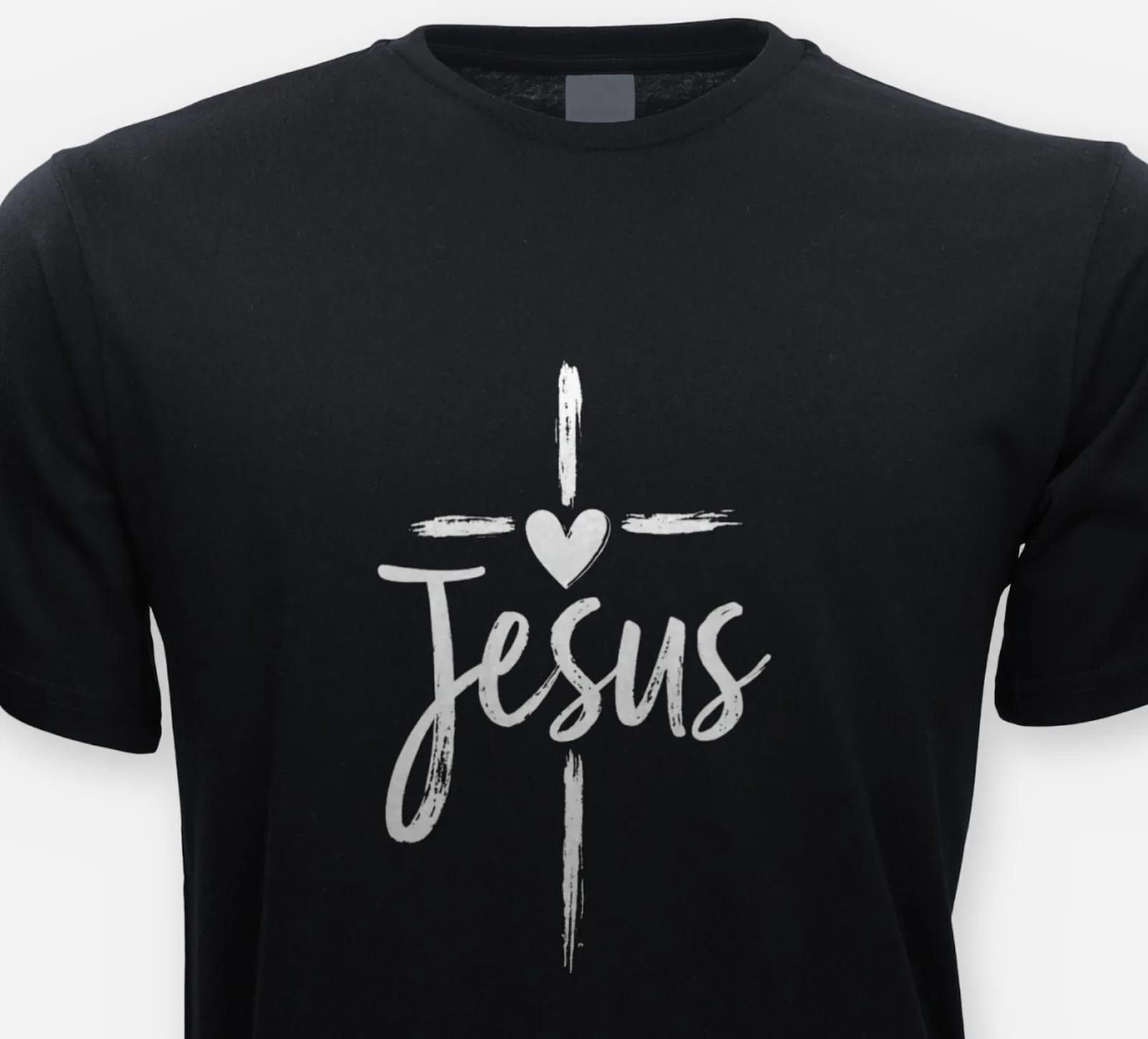 Jesus – Cross and Heart Tee