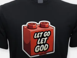 Let Go, Let God – Psalm 55:22 Building Block Tee