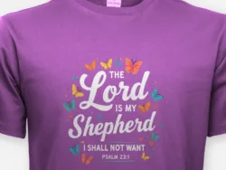 The Lord Is My Shepherd – Psalm 23:1 Butterfly Tee