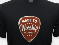 Made to Worship – Psalm 95:1–6 Guitar Pick Tee