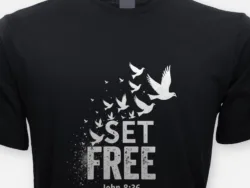Set Free – John 8:36 Dove Tee