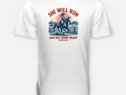 She Will Run and Not Grow Weary – Isaiah 40:31 Tee