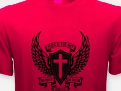 Jesus Is King – The Way The Truth The Life Crest Tee