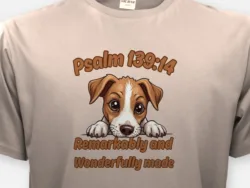 Remarkably and Wonderfully Made – Psalm 139:14 Kids Puppy Tee