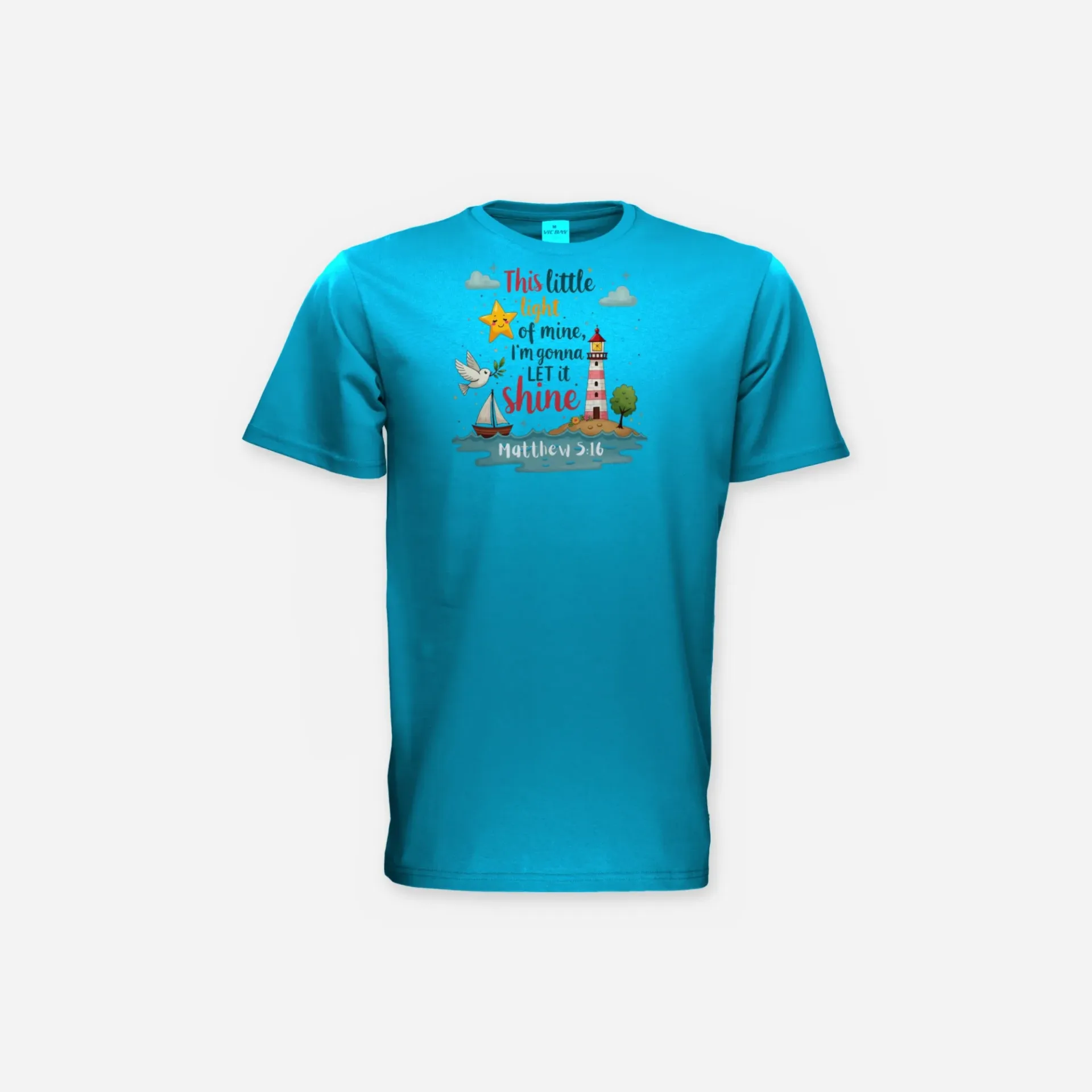 This Little Light of Mine – Matthew 5:16 Kids Tee - Image 2